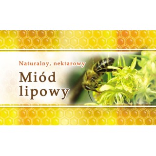 Paczka etykiet małych (miód lipowy) 100szt - wzór EM11