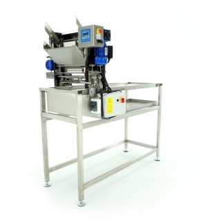 Stół do odsklepiania z odsklepiarką z podajnikiem automatycznym (400V) z nożami podgrzewanymi elektrycznie (na stelażu)