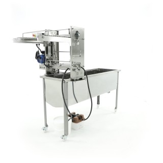 Stół do odsklepiania z odsklepiarką, z podajnikiem łańcuchowym 230V, z wytwornicą pary – MINIMA LINE