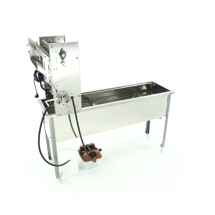 Stół do odsklepiania z odsklepiarką, ze ślizgami 230V z wytwornicą pary – MINIMA LINE