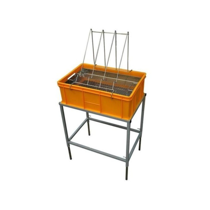 Stół do odsklepiania z wanienką plastikową  i sitem nierdzewnym  – wys. 200mm - W4049N