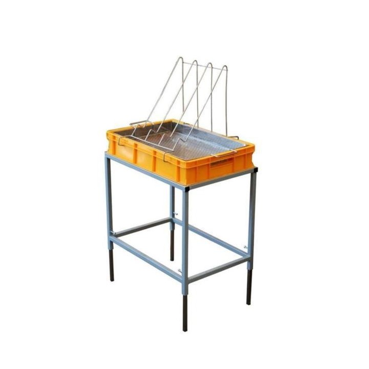 Stół do odsklepiania z wanienką plastikową i sitem nierdzewnym – wys. 100mm - W4048N