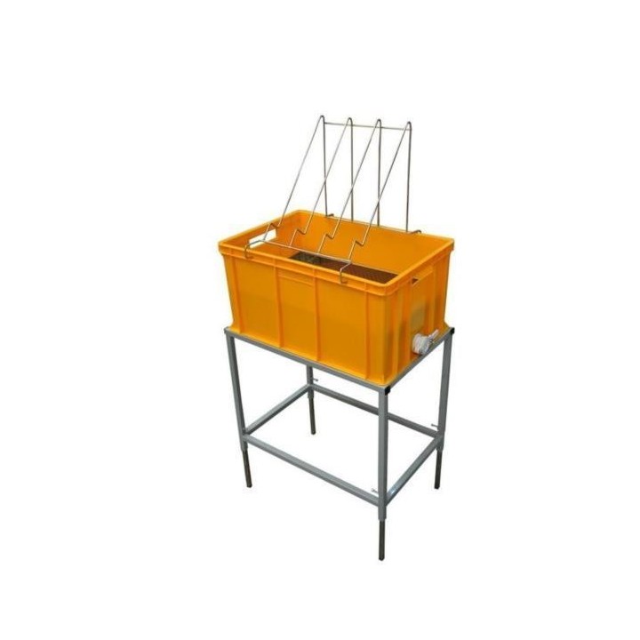 Stół do odsklepiania z wanienką plastikową i sitem nierdzewnym – wys. 300mm - W4050N