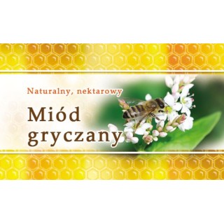 Paczka etykiet małych (miód gryczany) 100szt - wzór EM13