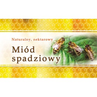 Paczka etykiet małych (miód spadziowy) 100szt - wzór EM15
