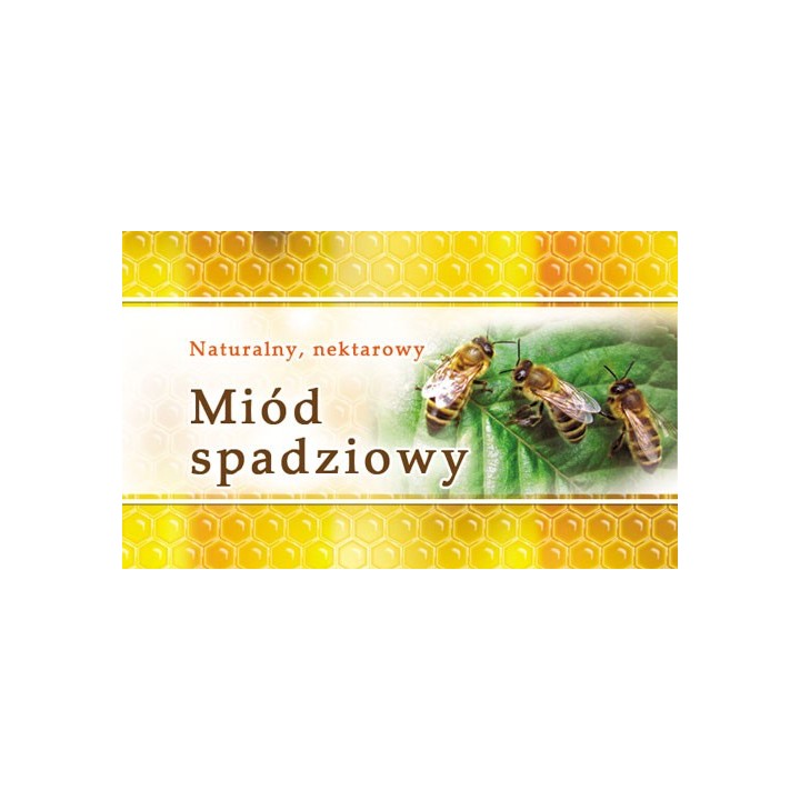 Paczka etykiet małych (miód spadziowy) 100szt - wzór EM15