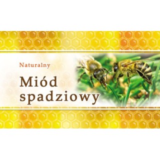 Paczka etykiet małych (miód spadziowy) 100szt - wzór EM16