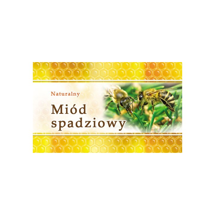 Paczka etykiet małych (miód spadziowy) 100szt - wzór EM16