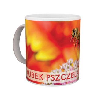 Kubek z motywem pszczelarskim "KUBEK PSZCZELARZA Z PASJĄ" - KUB1