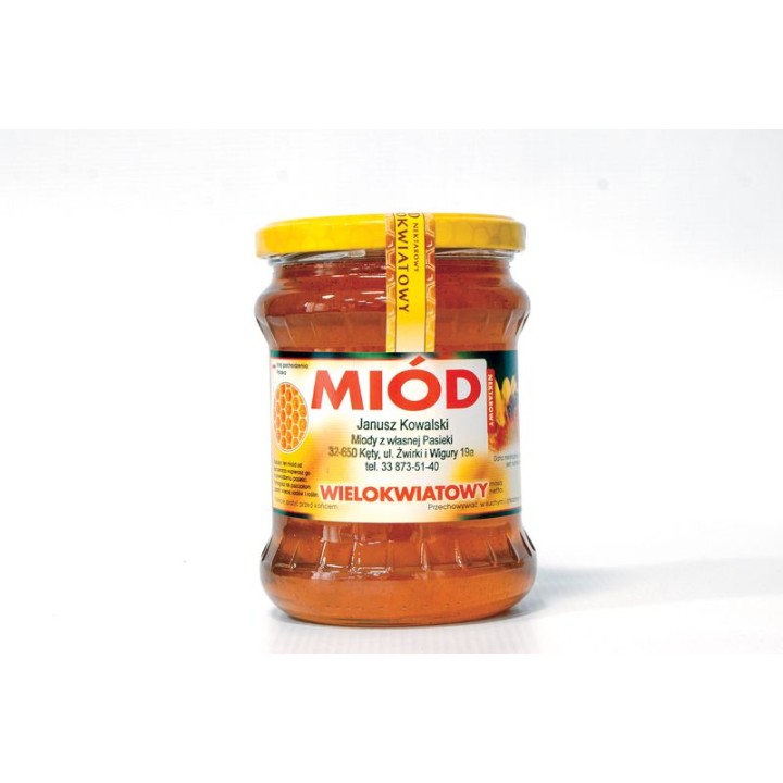 Słoiki 500 ml 0,5L na miód i przetwory  (paczka 48 szt) - wzór A9 śledziówka