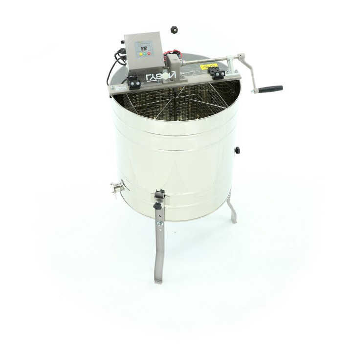 Miodarka 4-plastrowa diagonalna ręczna + elektryczna 12V/230V O600MM - wzór W225MS