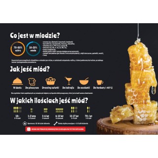 Średnia tablica edukacyjna CO JEST W MIODZIE - wzór F250