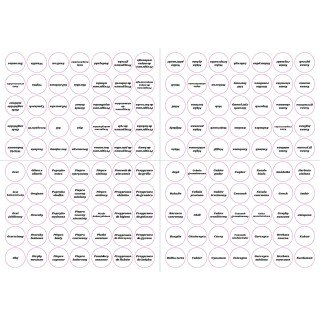 Etykiety na przyprawy - folia przeźroczysta 140 sztuk - wzór EZ50
