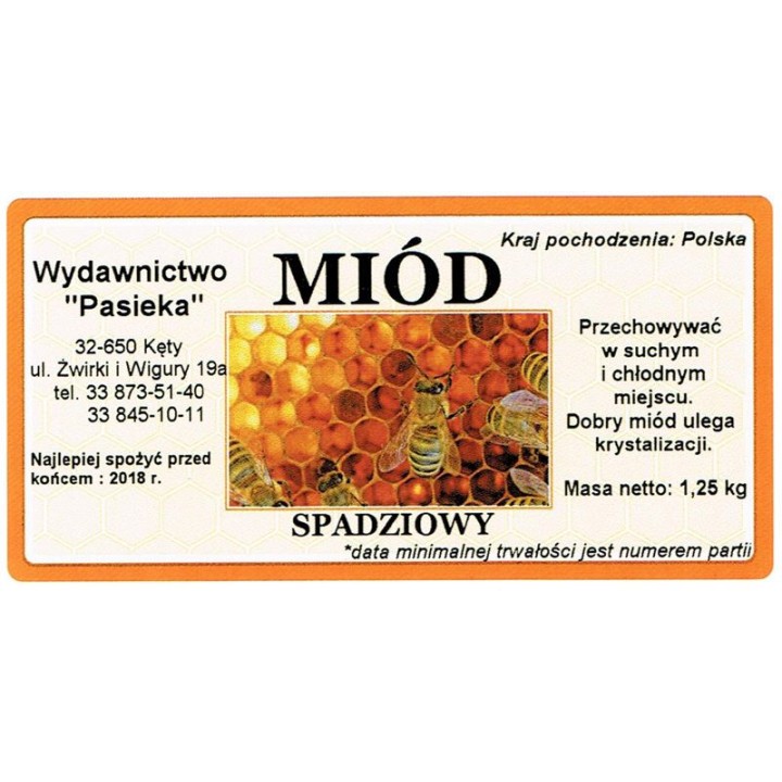 Etykieta z własnym nazwiskiem (100 szt) - wzór EN12