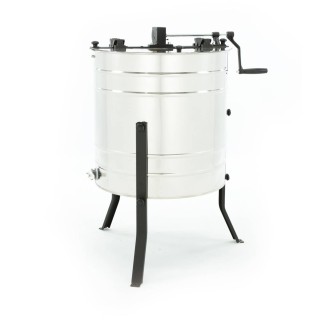 Miodarka 4-plastrowa diagonalna ręczna, Ø600, kosz uniwersalny – BASIC LINE -  W2027BB