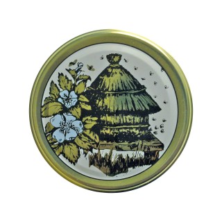 Paczka DUŻYCH nakrętek na słoiki z miodem (50szt) - wzór ND15