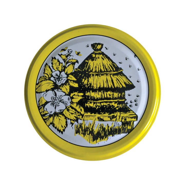 Paczka DUŻYCH nakrętek na słoiki z miodem (50szt) - wzór ND16