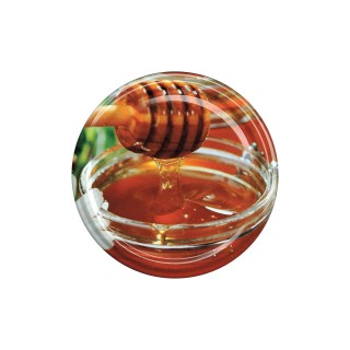 Paczka MAŁYCH nakrętek na słoiki z miodem (50szt) - wzór NM34