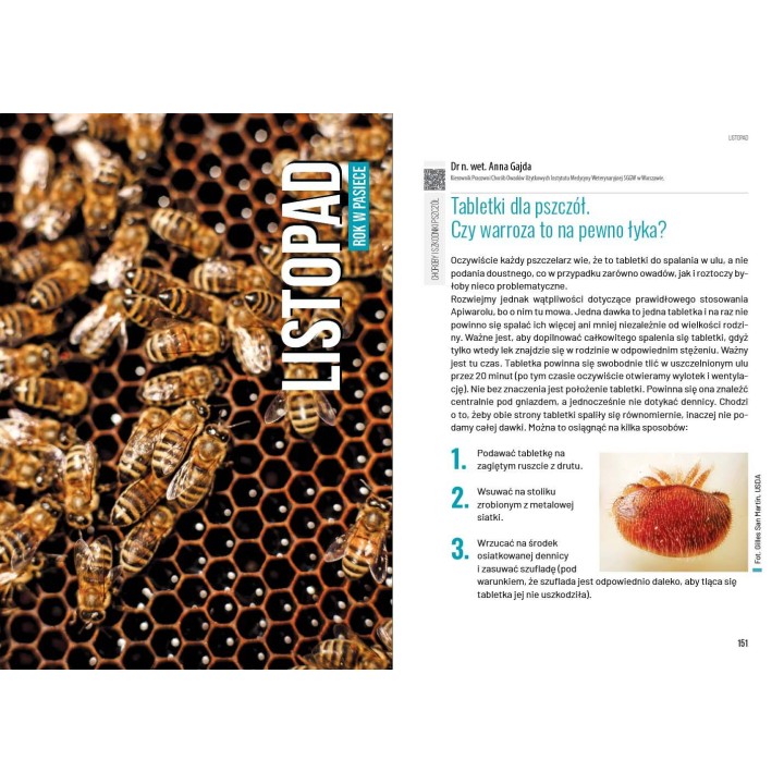 Książka „Rok w pasiece" wyd. II (praca zbiorowa pod redakcją Teresy Kobiałki) -  K2300