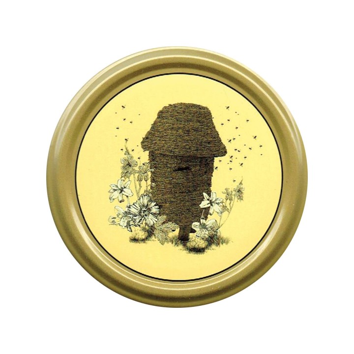 Paczka DUŻYCH nakrętek na słoiki z miodem (50szt) - wzór ND38