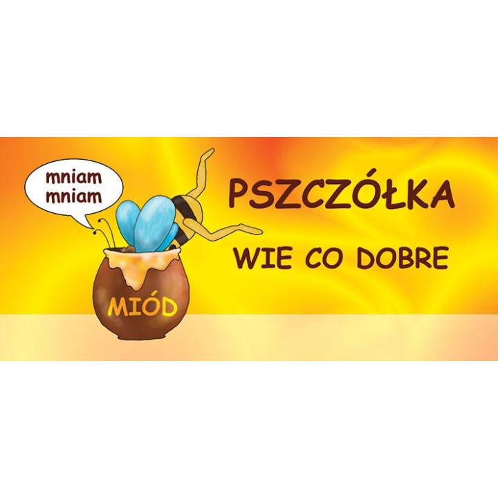 Kubek z motywem pszczelarskim "PSZCZÓŁKA WIE CO DOBRE" - KUB7