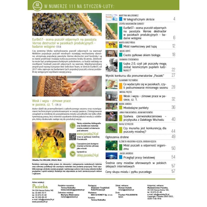 Pasieka nr 1/2022 (PAS111)