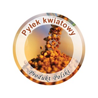 Paczka etykiet mini okrągłych na pyłek kwiatowy (100szt) - wzór EK11