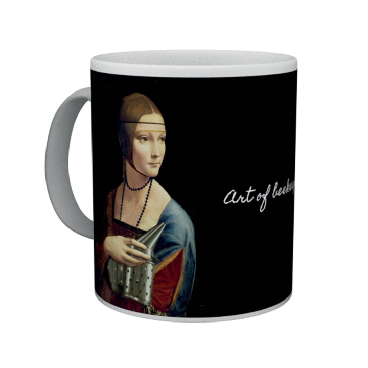 Kubek z nadrukiem Dama z gronostajem | Art of Beekeeping - KUB39