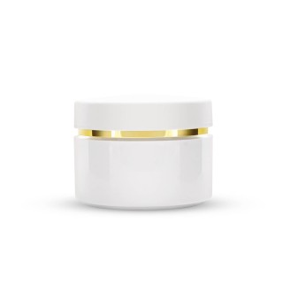 Plastikowy biały pojemnik na kosmetyki, maści propolisowe, kremy, 50ml - GJ24