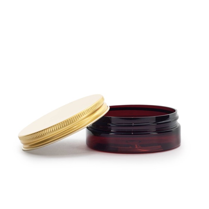 Plastikowy brązowy pojemnik na kosmetyki, maści propolisowe, kremy, 50ml - GJ25