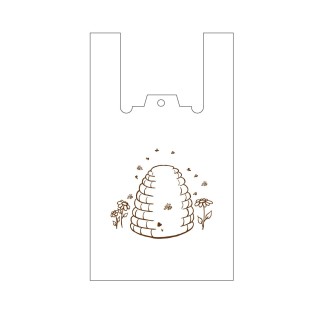 Torby foliowe HDPE "Kószka"  na słoiki z miodem (200szt) – HDPE5