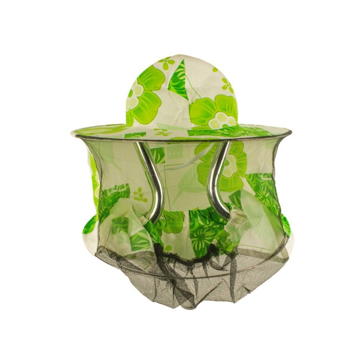 Kapelusz pszczelarski (płótno z tyłu, gumka) - kolorowy - 60420