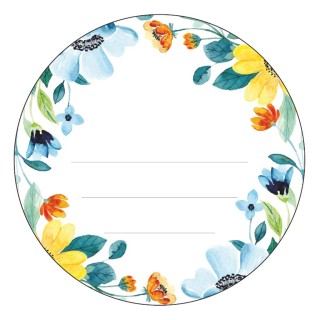 Etykiety na produkty pszczele/maści/kremy fi60mm (Arkusz 15szt) - EX2