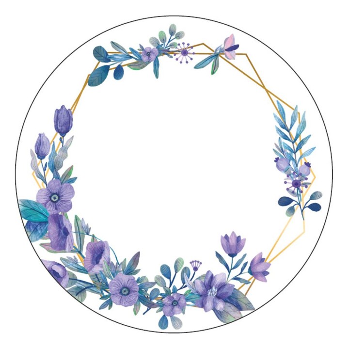 Etykiety na produkty pszczele/maści/kremy fi60mm (Arkusz 15szt) - EX8