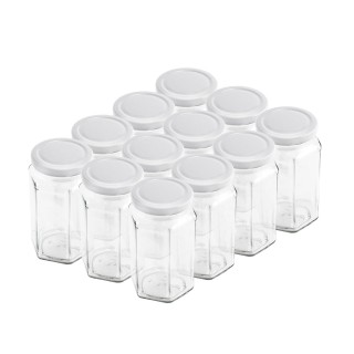 Słoiczek sześciokątny 385 ml (12 szt w paczce) - A80
