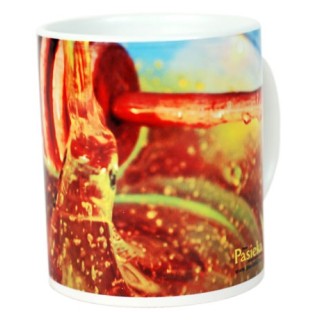 Kubek z motywem pszczelarskim "PAŁECZKA Z MIODEM" - KUB10