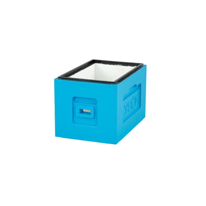 Ul 6-ramkowy z wręgami Wielkopolski malowany - niebieski (daszek, korpus, dennica plastikowa bez korków) - W1166