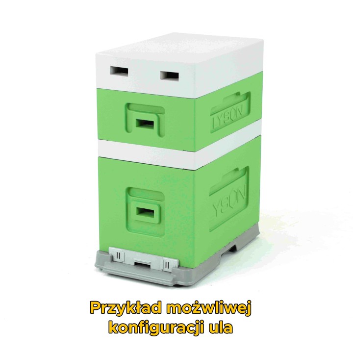 Ul 6-ramkowy do wychowu pakietów Wielkopolski, malowany z wręgą - zielony (seledynowy) - W1166_Z