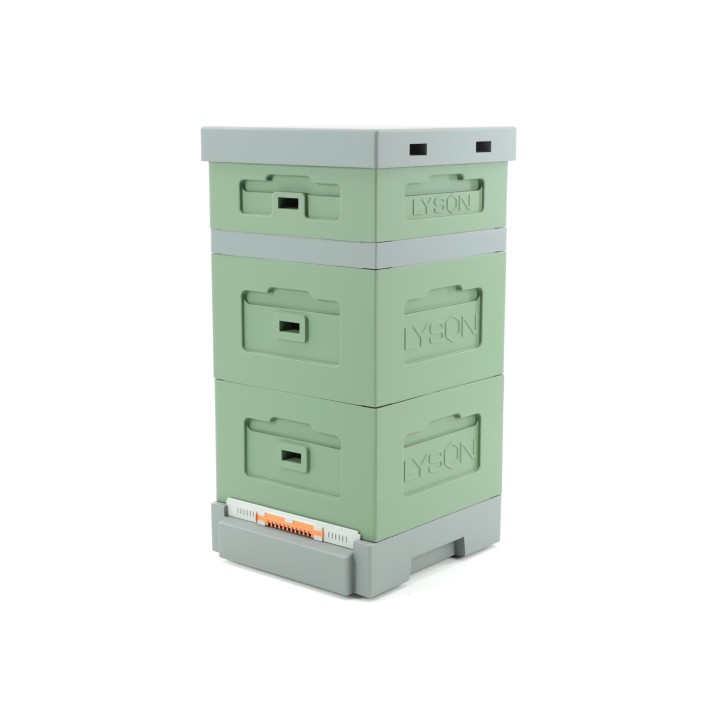 Ul Wielkopolski z dennicą plastikową higieniczną - malowany zielono / szary - LU1004B_Z