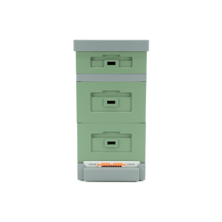 Ul Wielkopolski z dennicą plastikową higieniczną - malowany zielono / szary - LU1004B_Z