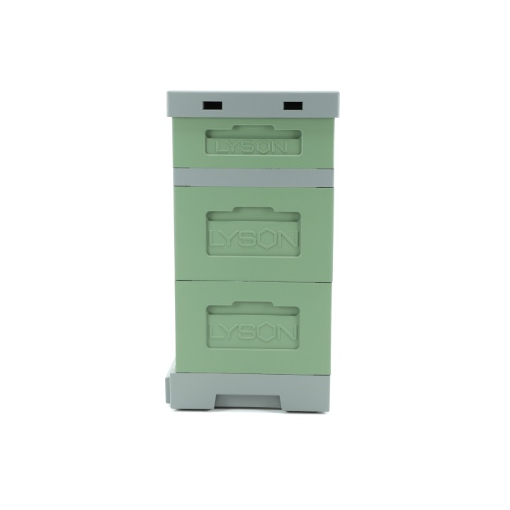 Ul Wielkopolski z dennicą plastikową higieniczną - malowany zielono / szary - LU1004B_Z