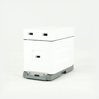 Ul 6-ramkowy z wręgami Dadant, niemalowany (daszek, korpus, dennica plastikowa bez korków) - W11610