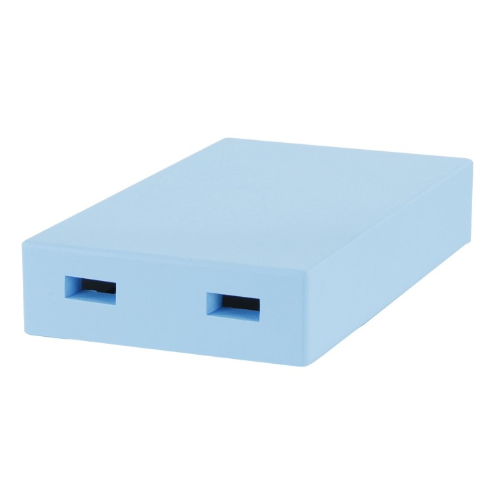 Ul 6-ramkowy z wręgami Dadant, malowany - niebieski (daszek, korpus, dennica plastikowa bez korków) - W1161