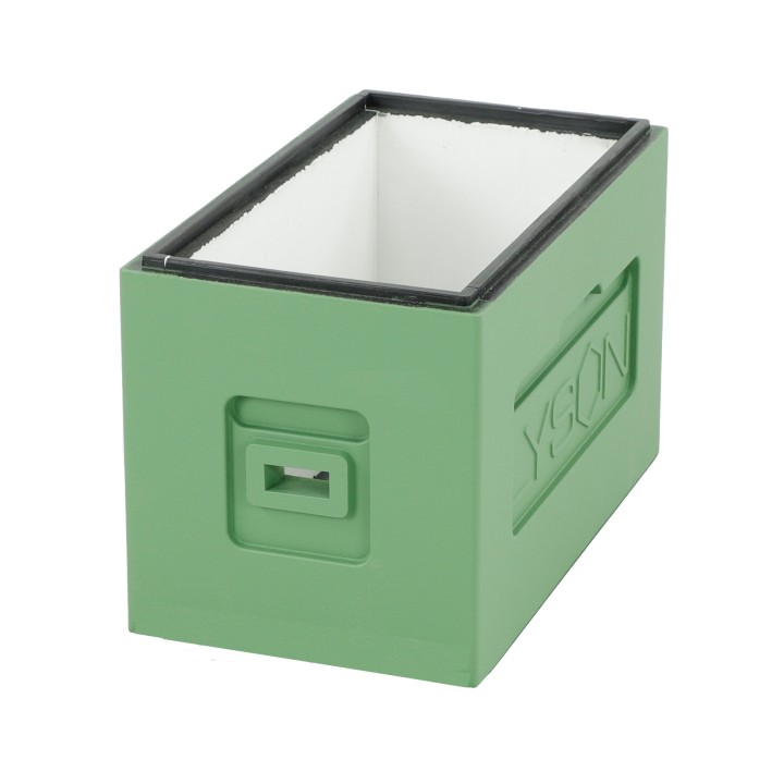 Ul 6-ramkowy z wręgami Dadant, malowany - zielono (seledynowo) - szary (daszek, korpus, dennica plastikowa bez korków) - W1161_Z