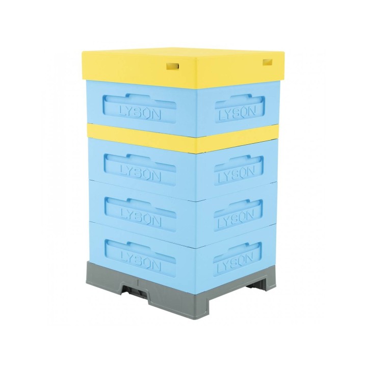 Ul Dadant 1/2 z dennicą wysoką higieniczną plastikową - malowany - LU1006B