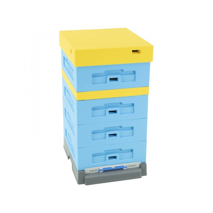 Ul Dadant 1/2 z dennicą wysoką higieniczną plastikową - malowany - LU1006B