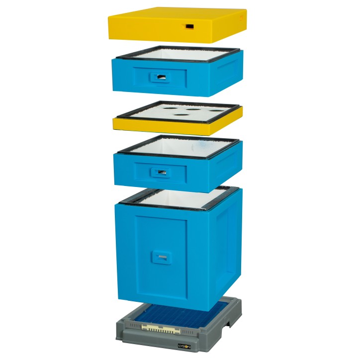 Ul warszawski poszerzany z dennicą wysoką higieniczną plastikową - malowany - LU1534