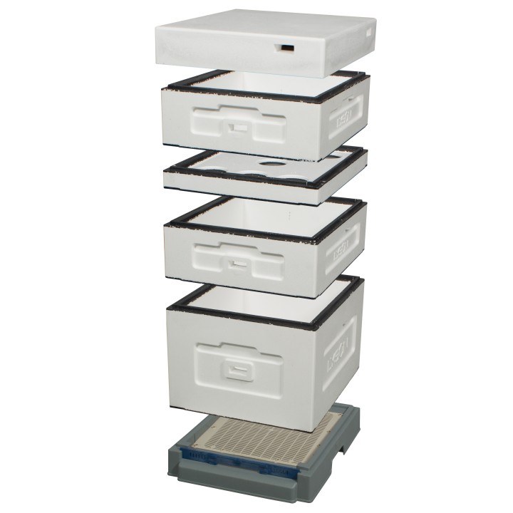 Ul dadant z dennicą wysoką higieniczną plastikową - niemalowany - LU10080H