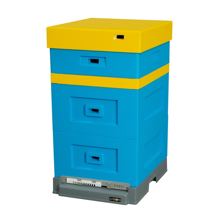 Ul langstroth z dennicą wysoką higieniczną plastikową - malowany - LU1011A