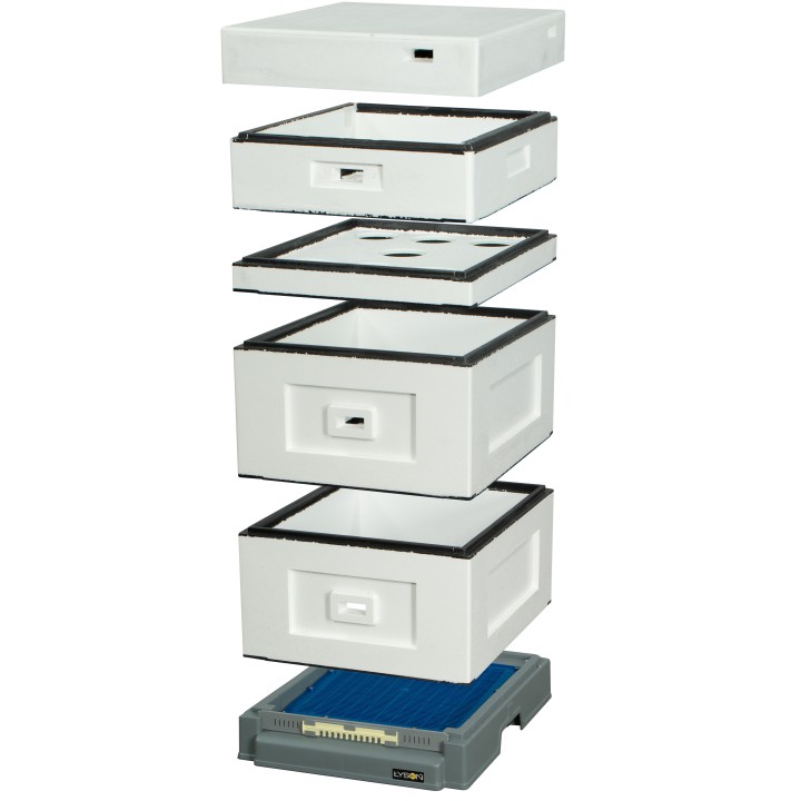 Ul langstroth z dennicą wysoką higieniczną plastikową - niemalowany - LU101100A